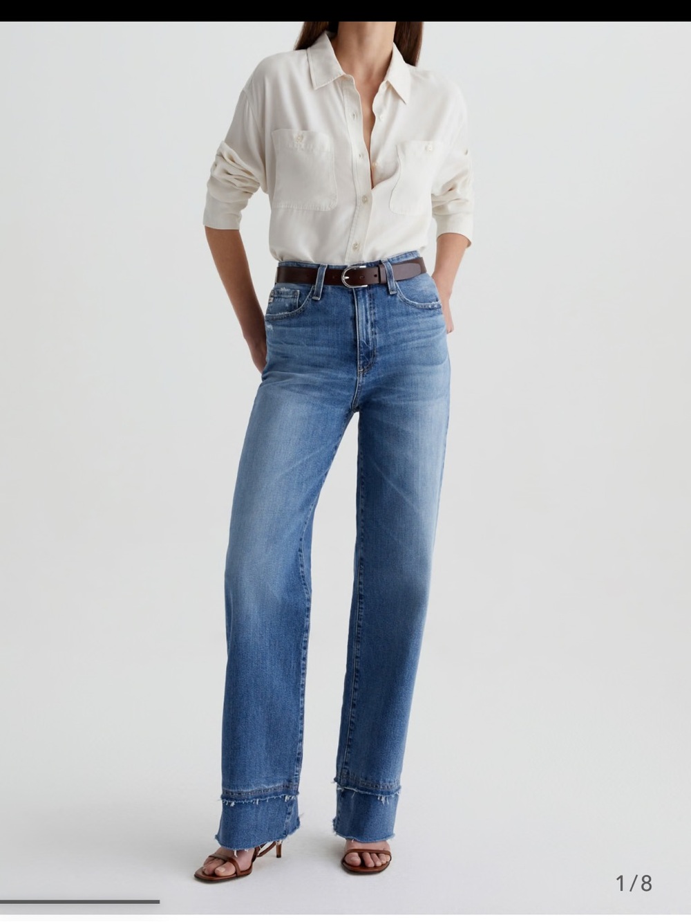 NWOT AG kora 16 years postcard High-Rise Wide-Leg Blue Women’s Jeans